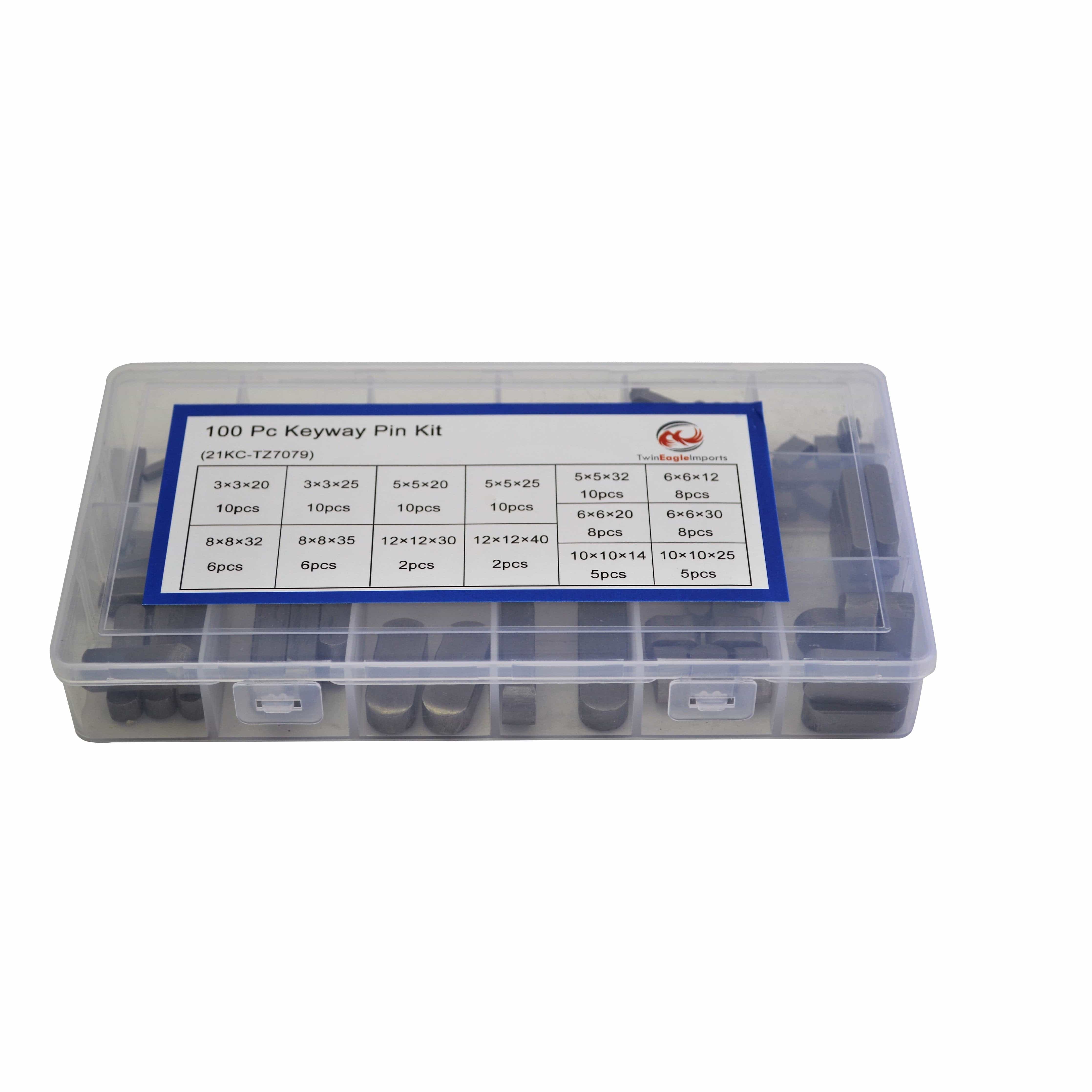 Twin Eagle Imports Grab Kits 100pc Metric Keyway and 164pc Metric Woodruff Keys Grab Kit