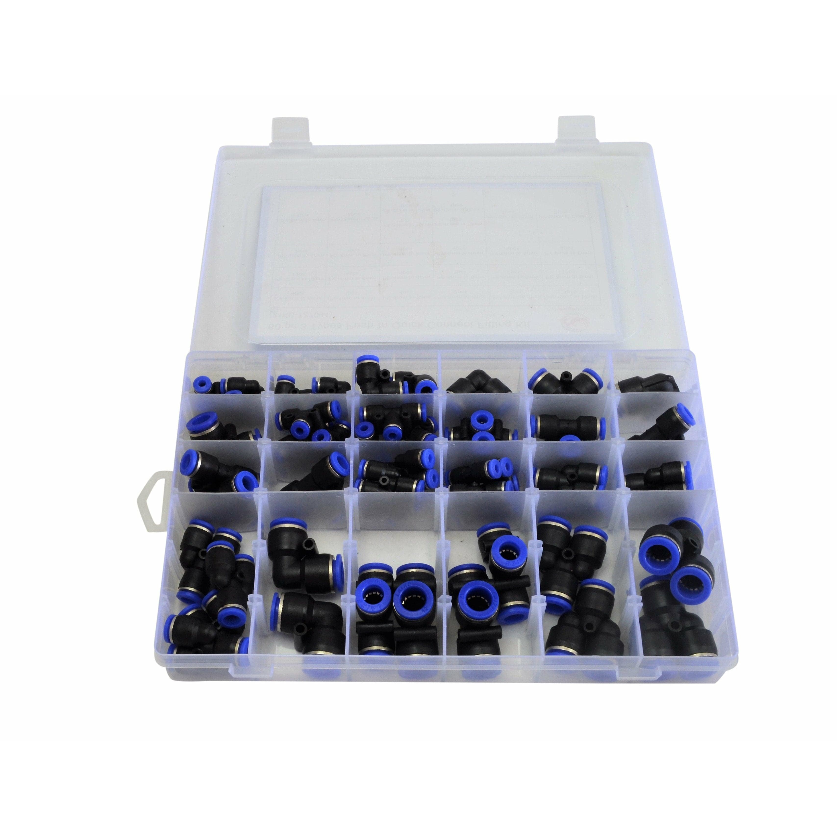 Twin Eagle Imports Grab Kits 118pc Pneumatic Push in Air Line Hose Joiner Grab Kits Assortmentt