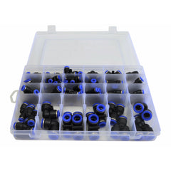 Twin Eagle Imports Grab Kits 118pc Pneumatic Push in Air Line Hose Joiner Grab Kits Assortmentt