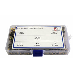 Twin Eagle Imports Grab Kits 120pc Imperial Steel and 120pc Metric Steel Nutserts  Grab Kit