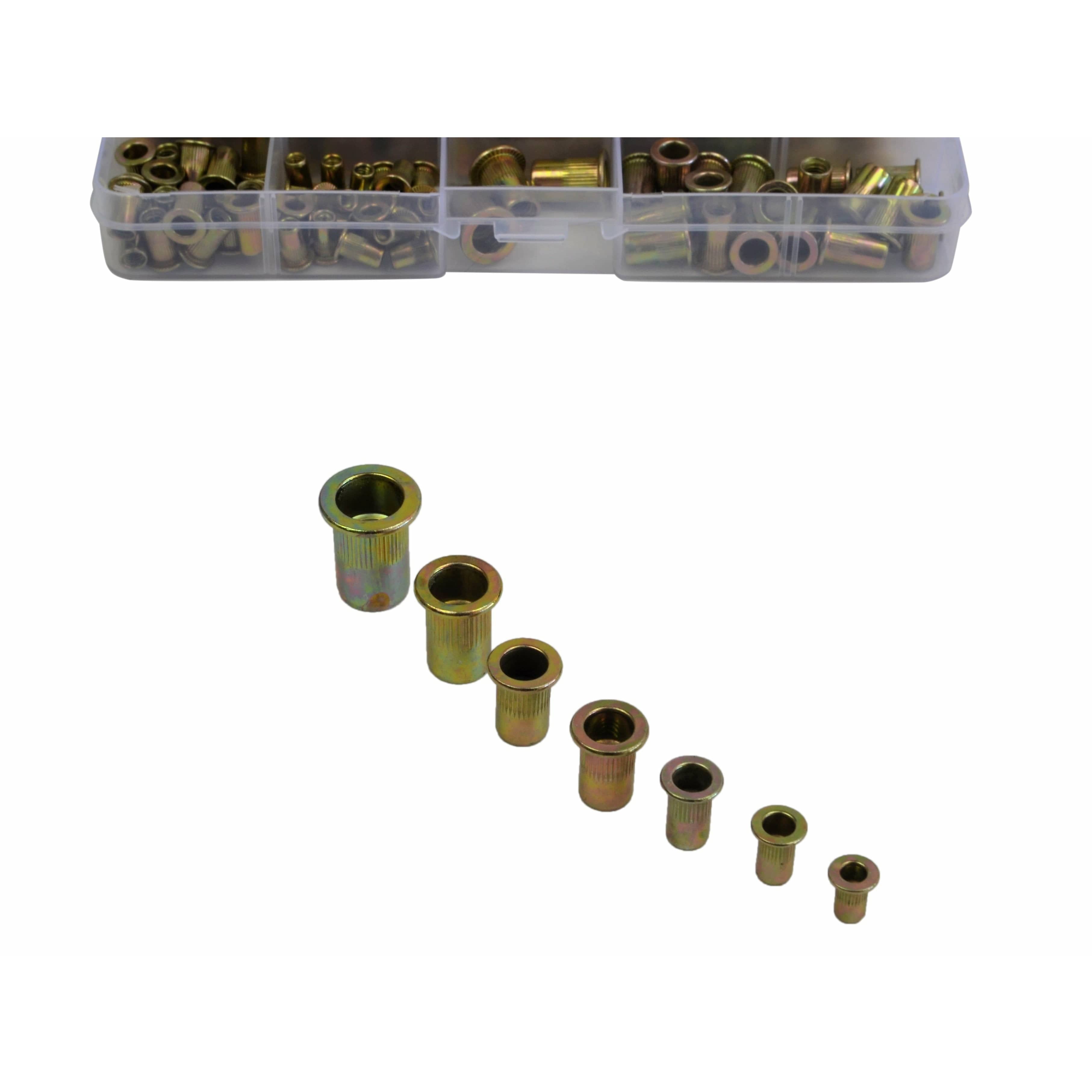 Twin Eagle Imports Grab Kits 120pc Imperial Steel and 120pc Metric Steel Nutserts  Grab Kit