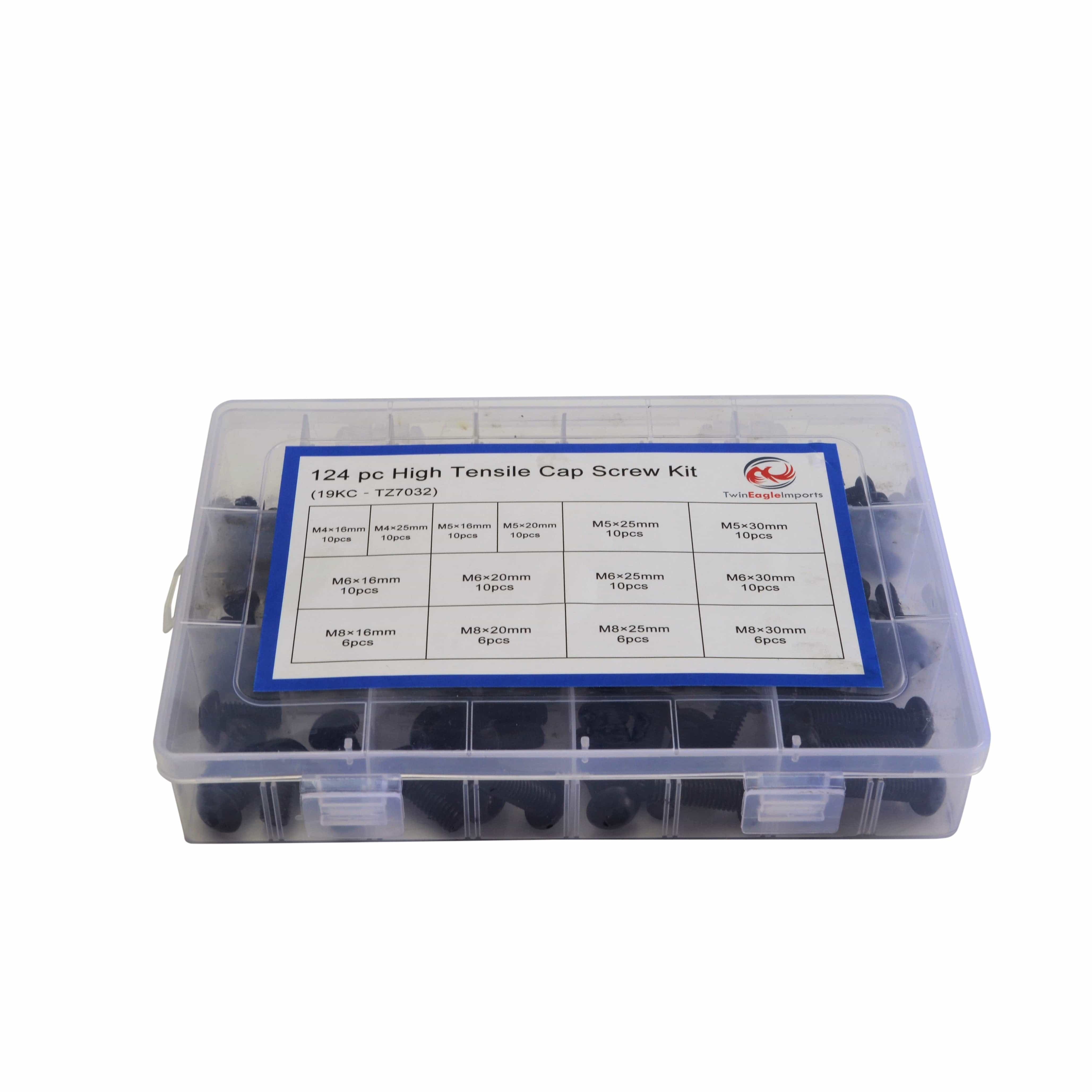 Twin Eagle Imports Grab Kits 124pc Button Head Cap Screw  Grab Kit