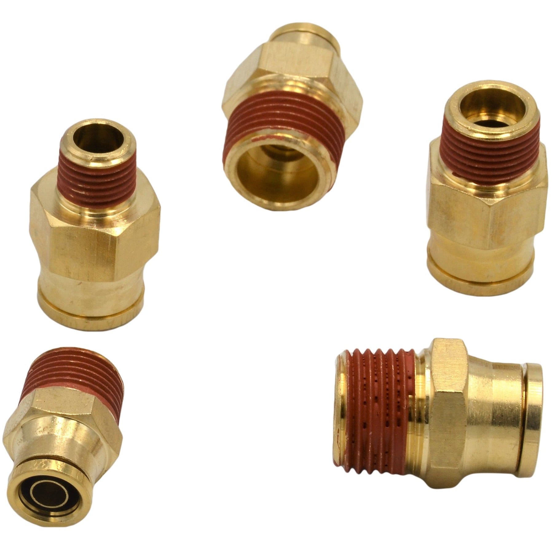 Twin Eagle Imports Grab Kits 16pc DOT Brass Push in Hose Connect Grab Kit Assortment