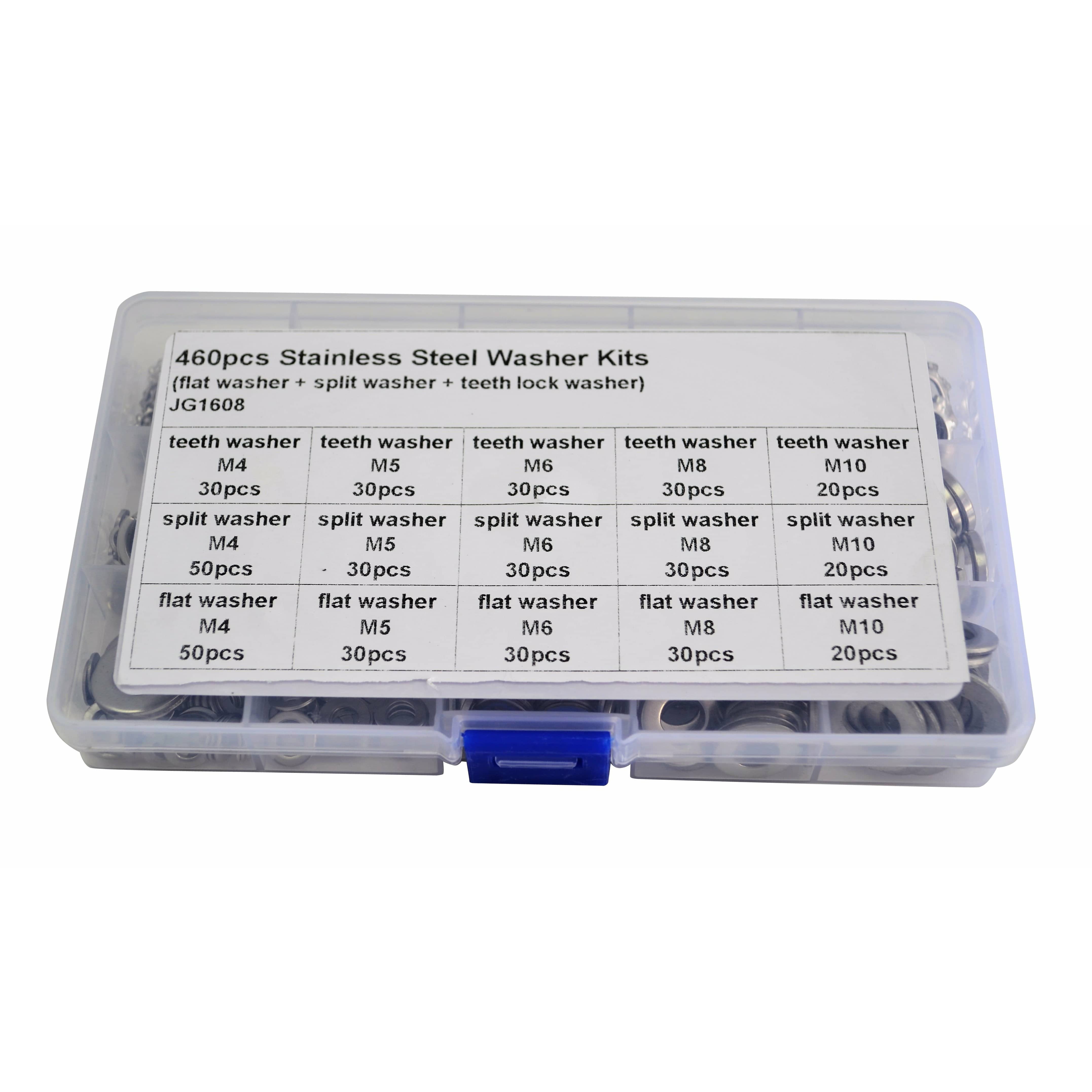 Twin Eagle Imports Grab Kits 190pc 316 Stainless Steel Metric UNC Hex Nut and 460pc Stainless Steel Washer