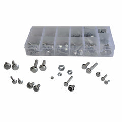 Twin Eagle Imports Grab Kits 202pc High Tensile Metric Flange Head Bolt and Nut Grab Kit