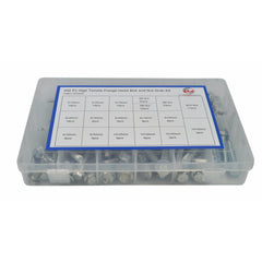 Twin Eagle Imports Grab Kits 202pc High Tensile Metric Flange Head Bolt and Nut Grab Kit