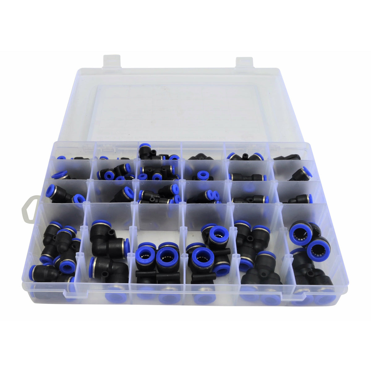Twin Eagle Imports Grab Kits 60pc Metric Pneumatic Push in Air Line Hose Joiner Grab Kit Assortment