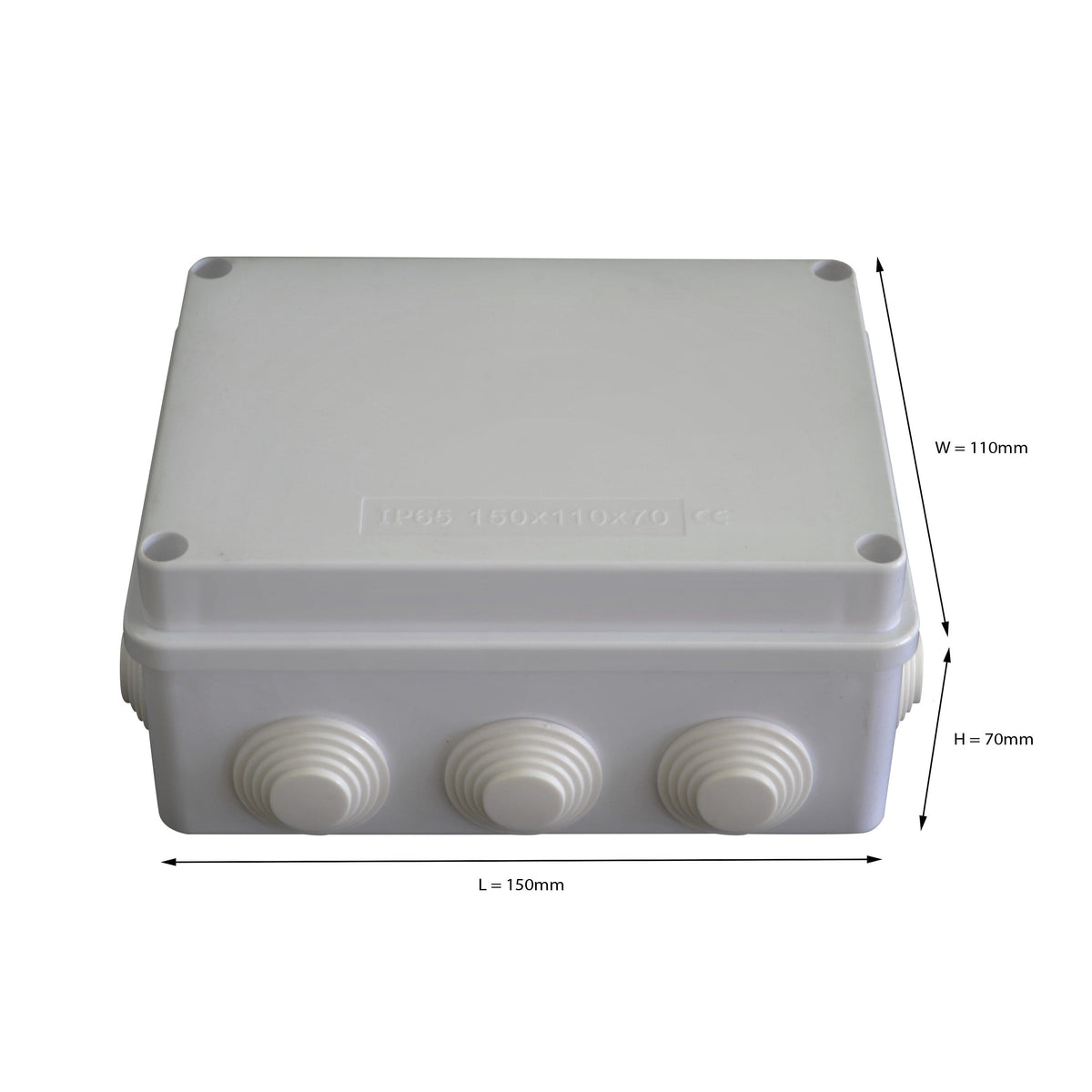 Twin Eagle Imports Junction Box 150x110x70 mm ABS Plastic IP65 Waterproof Junction Box
