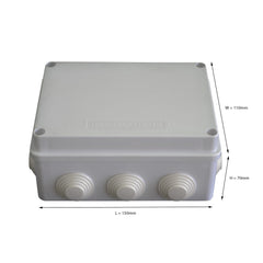 Twin Eagle Imports Junction Box 150x110x70 mm ABS Plastic IP65 Waterproof Junction Box