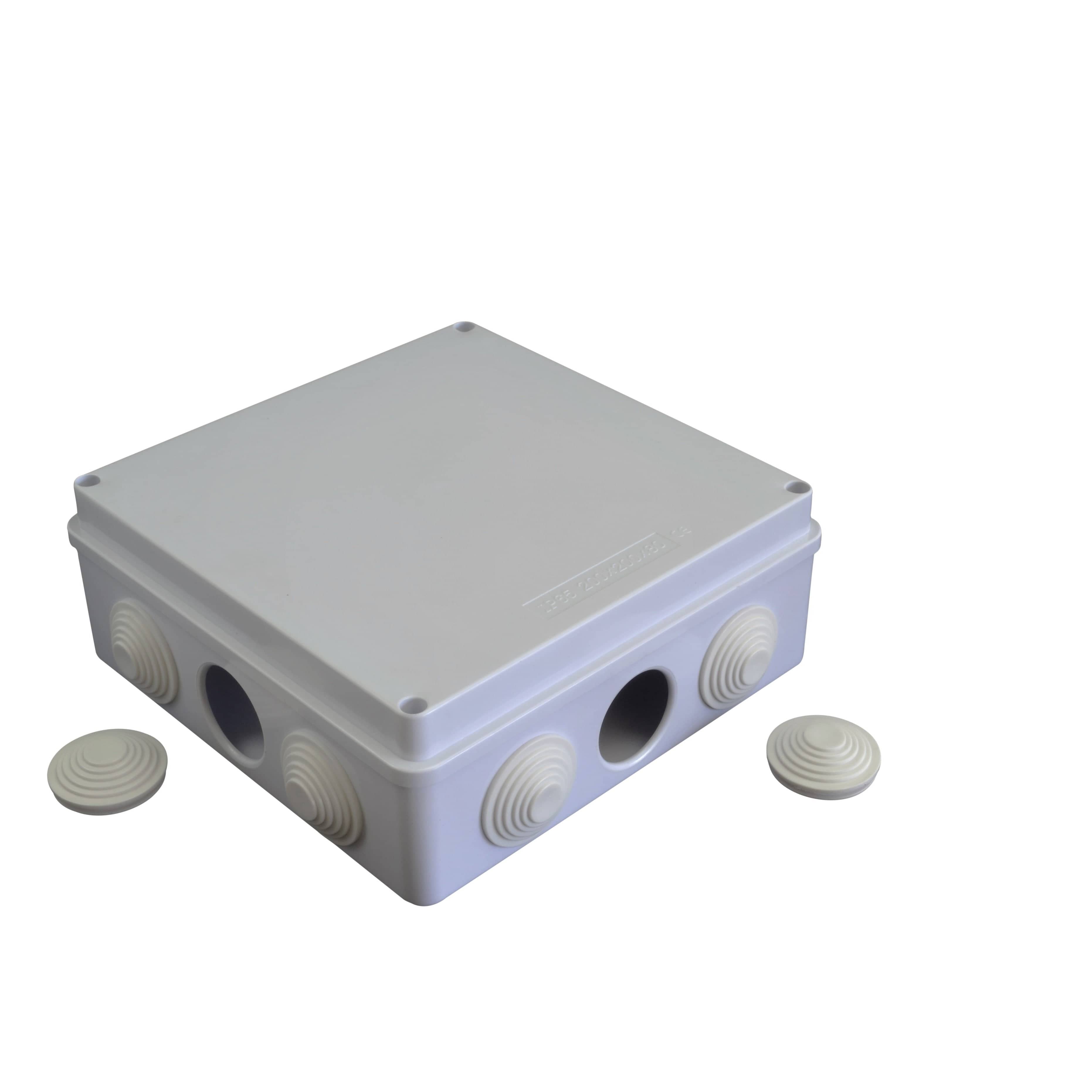 Twin Eagle Imports Junction Box 200x200x80 mm ABS Plastic IP65 Waterproof Junction Box