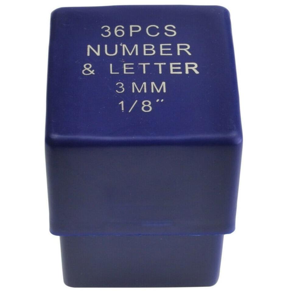 Twin Eagle Imports Letter and Number Stamp Punches 3mm Letter and Number Stamp Punch 36 Piece