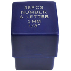 Twin Eagle Imports Letter and Number Stamp Punches 3mm Letter and Number Stamp Punch 36 Piece