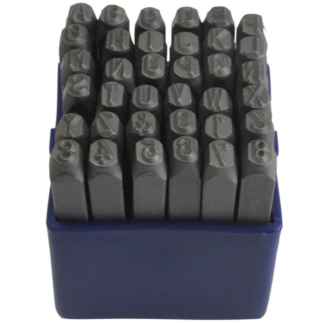 Twin Eagle Imports Letter and Number Stamp Punches 5mm Letter and Number Stamp Punch 36 Piece