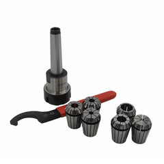 Twin Eagle Imports Milling Chuck 6 pc ER25 MT2 M10 Drawbar Precision  Spring Collet Set