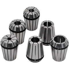Twin Eagle Imports Milling Chuck 6 pc ER25 MT3 M12 Drawbar Precision Spring Collet Set