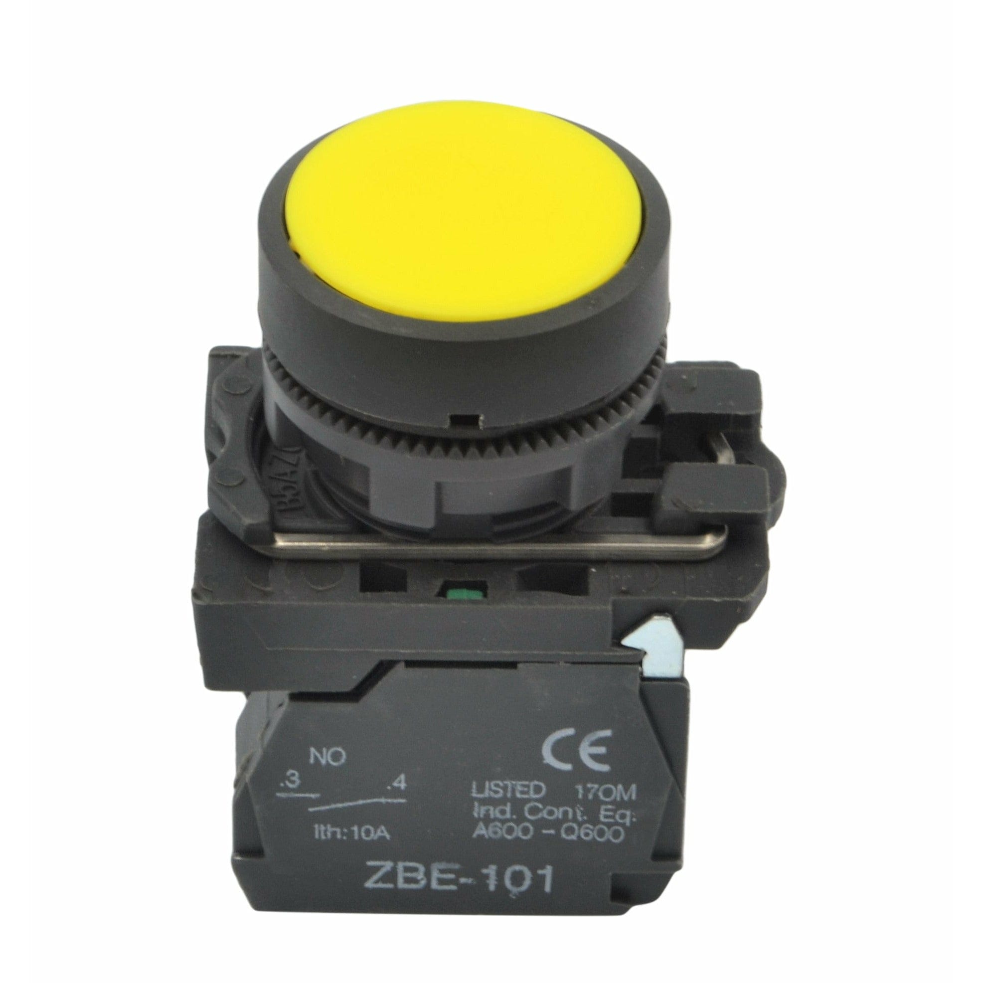 Twin Eagle Imports Switch XB5-AA55 Generic Yellow Panel Mount Switch