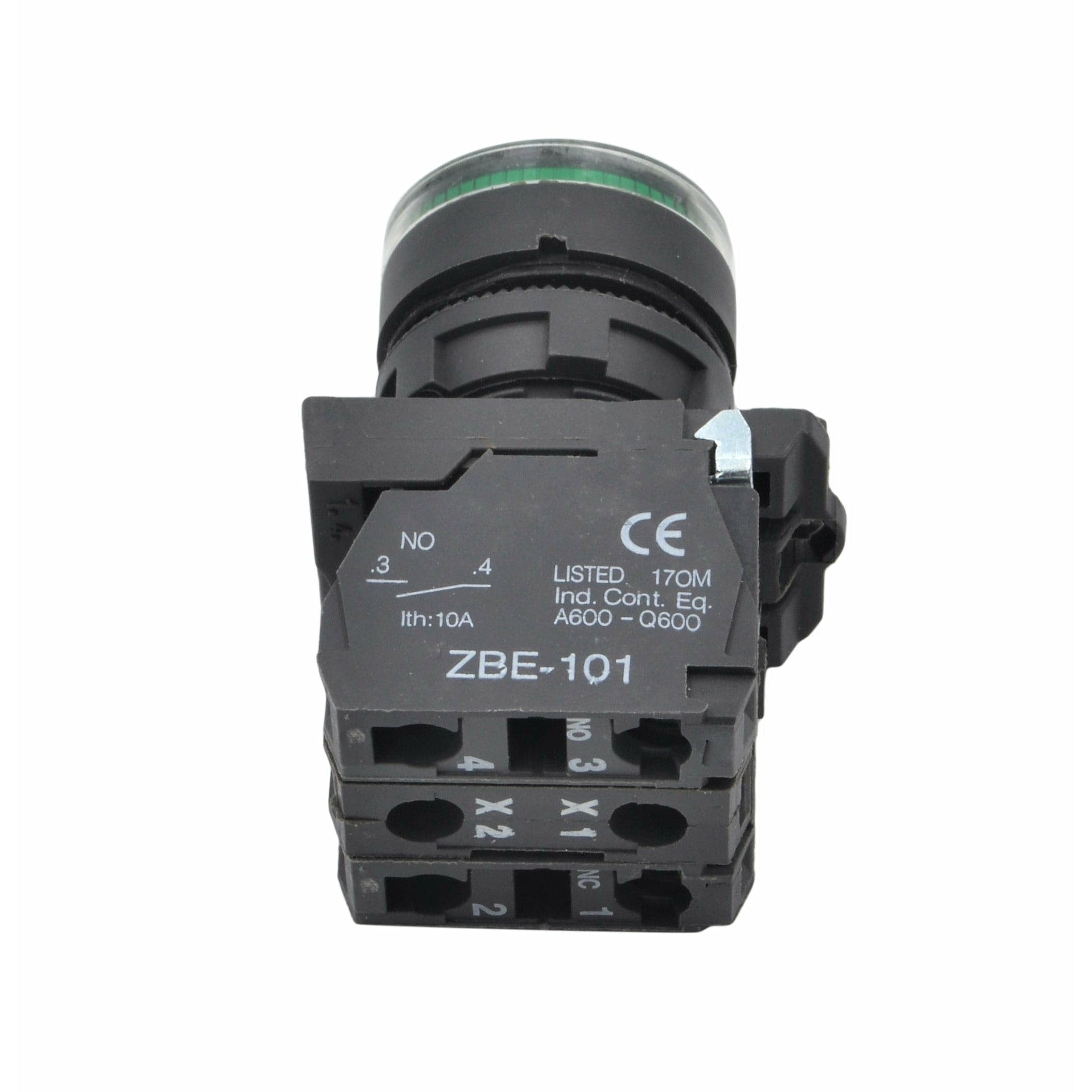 Twin Eagle Imports Switch XB5AW33B5 Generic Green LED Panel Mount Indicator Switch