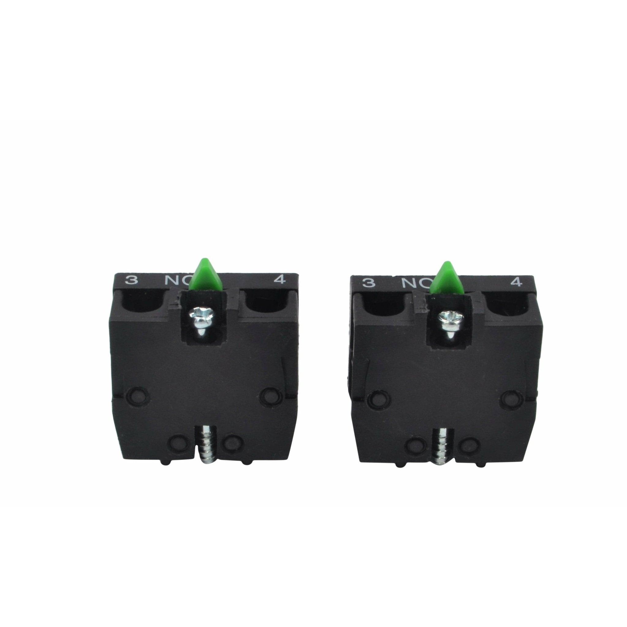 x2 XEN-L1111 Generic Green Plunger NO Contact Block Switch - Twin Eagle Imports